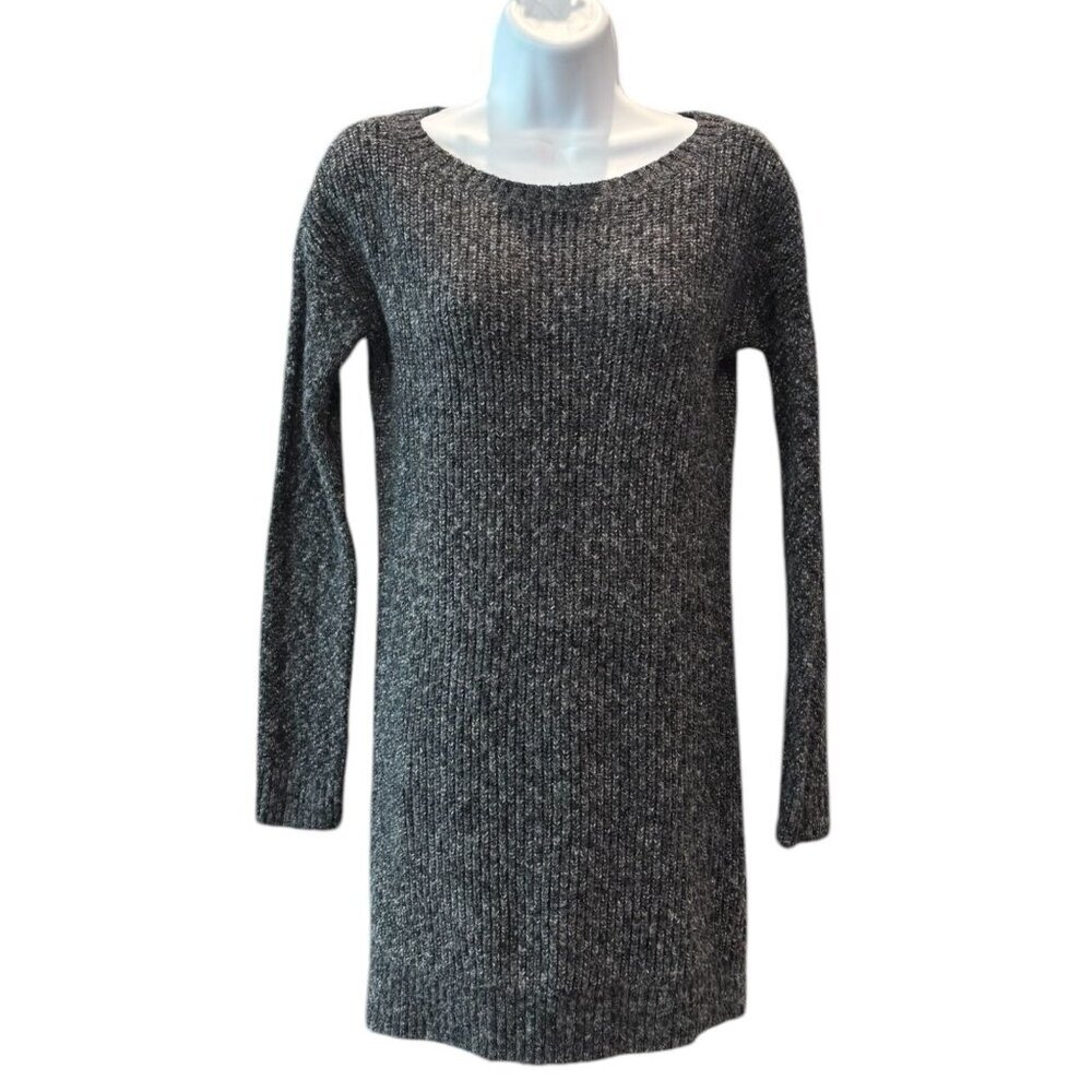 Hollister Gray Sweater Dress | Knit Pullover Jumper Long Sleeve Women’s S‎